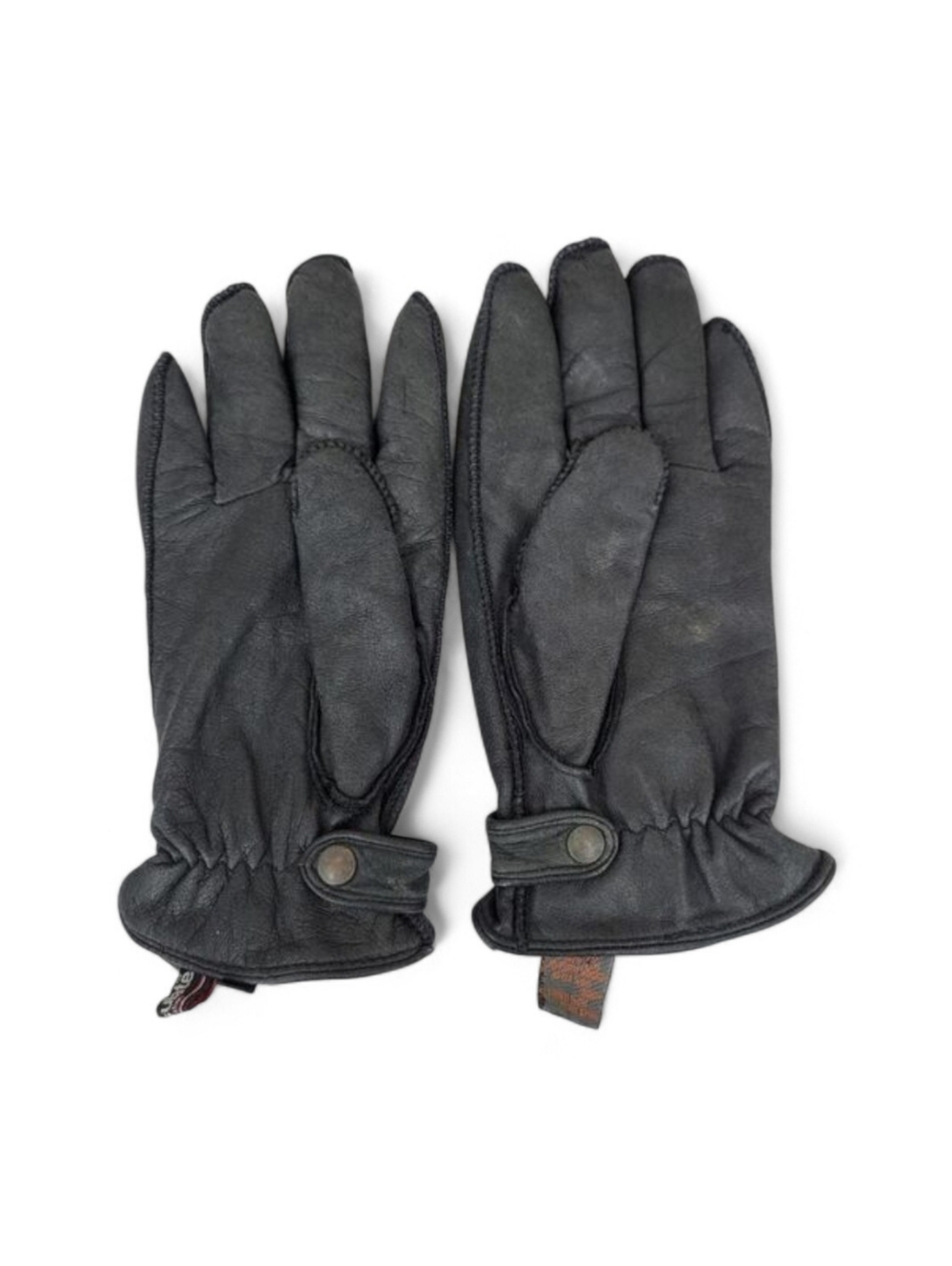 Adventure Bound Men's Vintage Black Leather Gloves Thinsulate